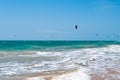 Kite surfers Royalty Free Stock Photo