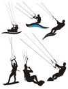 Kite surfing Royalty Free Stock Photo