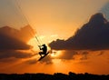 Kite-surfing Royalty Free Stock Photo