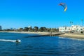 Kite Surfing Australia Melbourne St Kilda beach Royalty Free Stock Photo