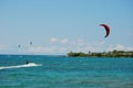 Kite Surfing Big Island Royalty Free Stock Photo