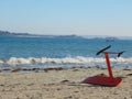 Kite surfing board on the beach 2 Royalty Free Stock Photo