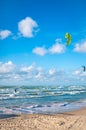 Kite surfing at the danish coast