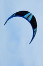 Kite Surfing Kite Blue w/Paths Royalty Free Stock Photo