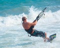 Kite surfing Royalty Free Stock Photo