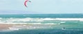 Kite surfing off shore