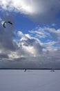 Kite surfing Royalty Free Stock Photo