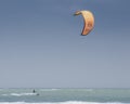 Kite surfing sport at Kalpitiya Lagoon, Sri Lanka