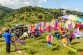 Kite vendor, Giant kite festival, All Saints' Day, Guatemala Royalty Free Stock Photo