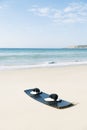 Kiteboard on the beach.