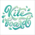 Kiteboard lettering logo