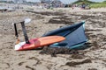 Kiteboard on the sand of the beaches at Robert Wheeler State beach Narragansett Rhode Island