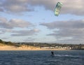 Kiteboarder, Hayle, Cornwall 2 Royalty Free Stock Photo