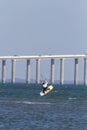 Kiteboarder jump Tampa Bay