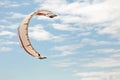 Kiteboarding kite in sky Royalty Free Stock Photo