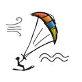 Kiteboarding, sketch for your design