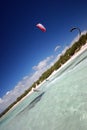 Kiter in Madagascar wind Royalty Free Stock Photo