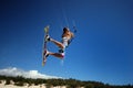 Kiter in Madagascar wind Royalty Free Stock Photo