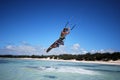 Kiter in Madagascar wind Royalty Free Stock Photo