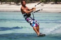 Kiter in Madagascar wind Royalty Free Stock Photo