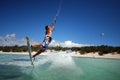 Kiter in Madagascar wind Royalty Free Stock Photo