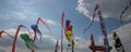 Kites on the beach of Berck, France