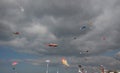 Kites on the beach of Berck, France