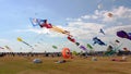 Kites at festival, Portsmouth, Hampshire, England