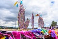 Kites at Giant kite festival, Santiago Sacatepequez, Guatemala Royalty Free Stock Photo