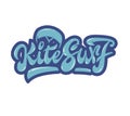 Kitesurf hand lettering