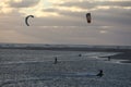 Kitesurf riders Royalty Free Stock Photo