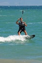 Kite surfer at Trafalgar, Spain.