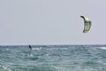 Kitesurfer riding