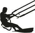 Kitesurfer silhouette