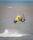 Kitesurfer stuntman