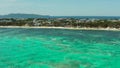 Kitesurfers on Bulabog beach, Boracay island, Philippines