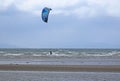 Kitesurfer riding at Troon, Scotland Royalty Free Stock Photo