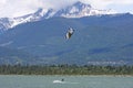 Kitesurfers at Squamish, Canada Royalty Free Stock Photo