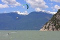 Kitesurfers at Squamish Royalty Free Stock Photo