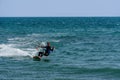 Kitesurfing on the Adriatic sea in Montenegro