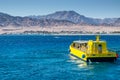 Kitesurfing and glass boat in Dahab Egypt