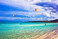 Kitesurfing in Italy Royalty Free Stock Photo