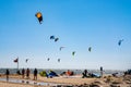 Kitesurfing Kiteboarding on Lake Michigan Beach