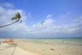 Kitesurfing on Koh Samui island.31 January 2015