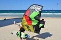 Kitesurfing in Surfers Paradise Queensland Australia Royalty Free Stock Photo