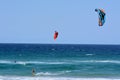 Kitesurfing in Surfers Paradise Queensland Australia Royalty Free Stock Photo