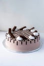 Kitkat chocolate cake Royalty Free Stock Photo