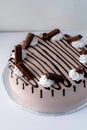 Kitkat chocolate cake Royalty Free Stock Photo