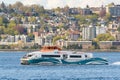 Kitsap Fast Ferries catamaran Enetai leaving Seattle