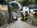 Historic downtown Kitsuki, an old Japanese castle town in Oita prefecture